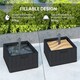 image 3 of Outsunny Garden Parasol Base, Sand/Water Filled Garden Umbrella Stand, Black