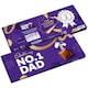 image 1 of Cadbury Dairy Milk No.1 Dad Chocolate Gift Bar 850g