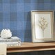 image 4 of Isla Check Wallpaper in Navy and Silver Multi