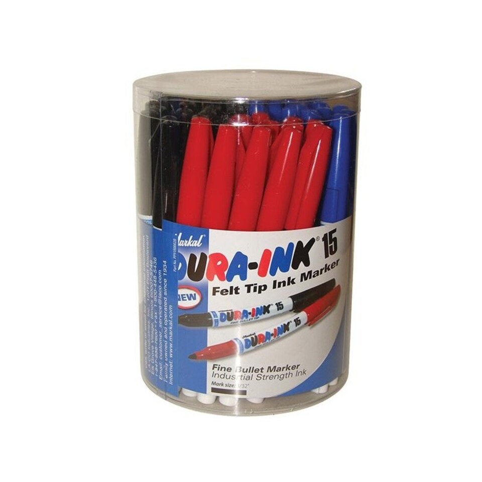 Markal Dura-ink Markers - Multi Colour - Tub of 48