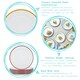 image 2 of Argon Tableware 16 Piece White Enamel Dinner Set - cm - Grey