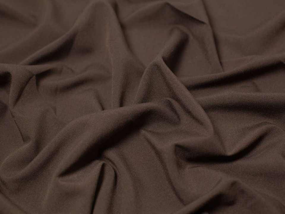 Minerva Core Range Brown Poly Viscose Stretch Woven Suiting Fabric for Dressmaking, 143cm / 56" Wide - per metre