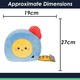 image 6 of Tape Measure Soft Toy Cute Plushie Huggable Cuddly Stuffed Toy 27cm Yellow