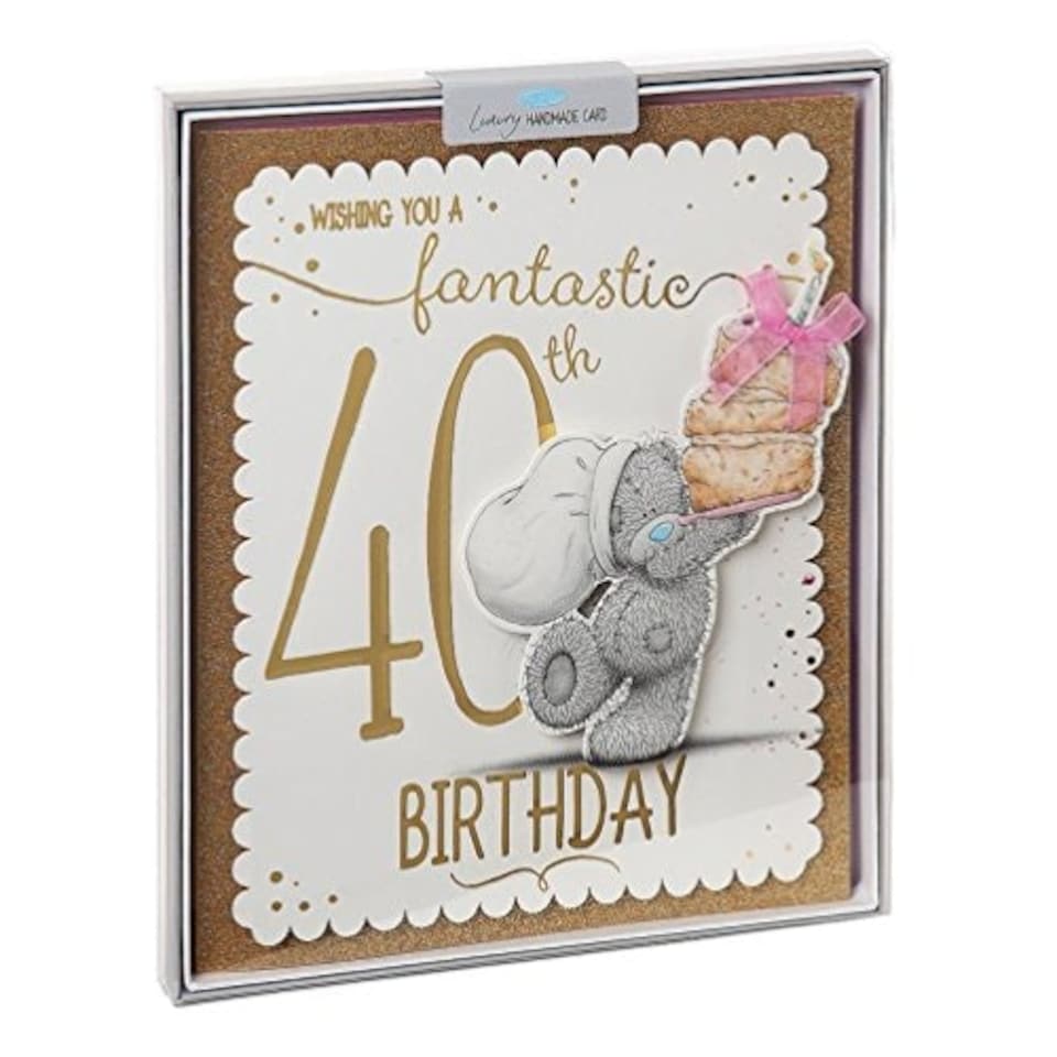 image 1 of Fantastic 40th Me to You Bear Luxury Boxed Birthday Card