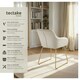 image 2 of Dining Chair Jeane - velvet look, cantilever frame - per piece Cream | Velvet Look Cream/Gold