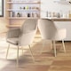 image 2 of MUSE Chair Upholstered in Velvet Fabric with Gold Legs - Taupe Brown | Taupe