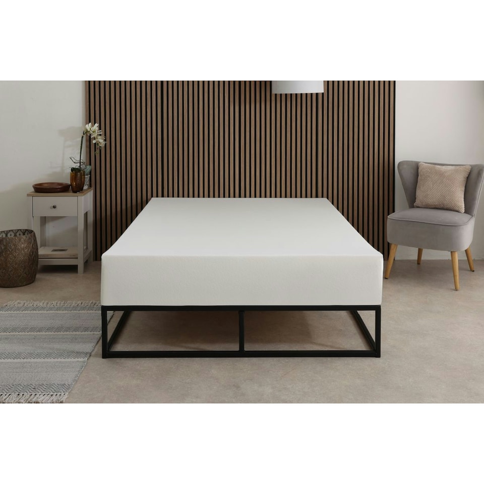 image 1 of Orthopedic Firm Support Mattress - High-Density Supportive Foam for Spinal Alignment | White | Double