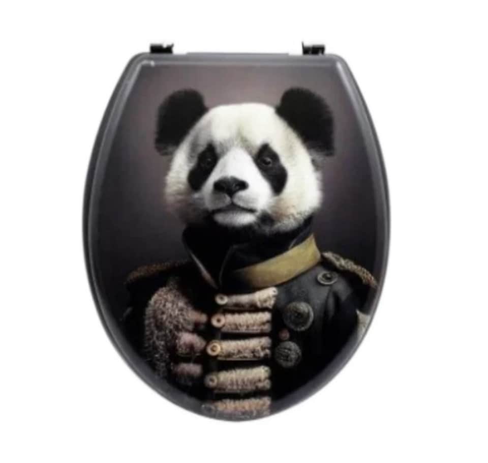 image 1 of Panda MDF Toilet Seat