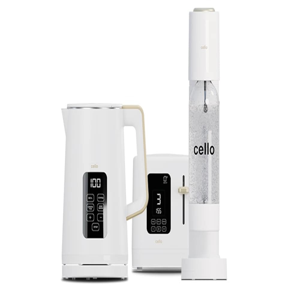image 1 of Cello Refresh Bundle - Digital Kettle, 2 Slice Toaster and Soda Maker