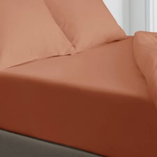 Velosso Microfibre Easy Care Fitted Sheet Orange | Orange | Single