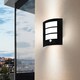 image 1 of EGLO City 1-Light Black Outdoor Wall Lamp With Motion Sensor