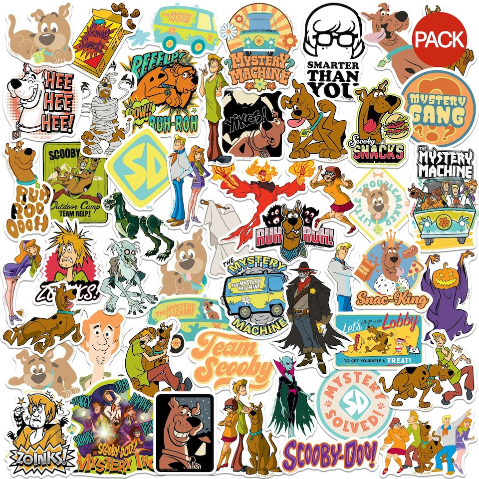 image 1 of Scooby Doo Assorted Designs Stickers (Pack of 100) - Multicoloured - One Size