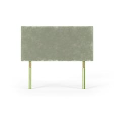 Valencia Silver Chenille Headboard Small Double N/A