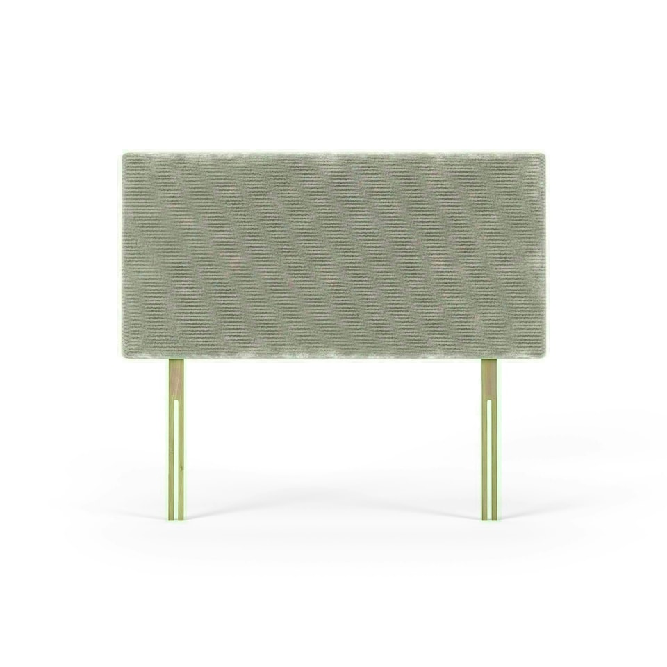 Valencia Silver Chenille Headboard Small Double N/A