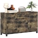image 1 of HOMCOM Sideboard, Industrial Storage Cabinet with Doors, Drawer, Cupboard and Adjustable Shelves for Living Room, Dining Room, Hallway, Rustic Brown