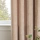 image 4 of Paoletti Lustre Velvet Fully Lined Eyelet Curtain Pair, Oyster, (W) 168 x (D) 137cm | Cream | Oyster | 1