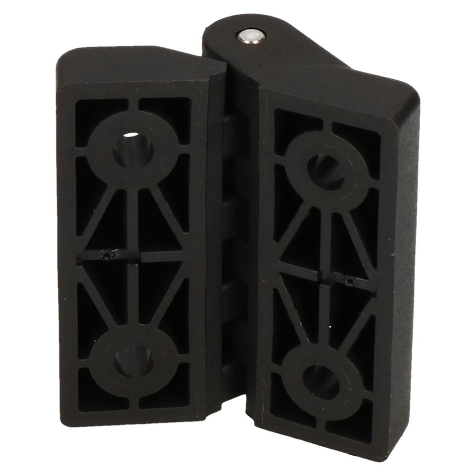 image 1 of Industrial Polyamide Plastic Hinge 64x65mm Door Hatch Locker Italian Made 4PK Black