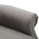 image 5 of Charlotte Modern Fabric Pushback Recliner Sofa Accent Chair | Grey | Grey | One Size
