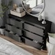 image 4 of Minimalist Chest of 6 Drawers - 68.6x120x35cm | Black | Black & Black | 1