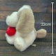 image 2 of Valentines Soft Toy Dog Puppy Holding Love Heart Plush Toy Brown Dog