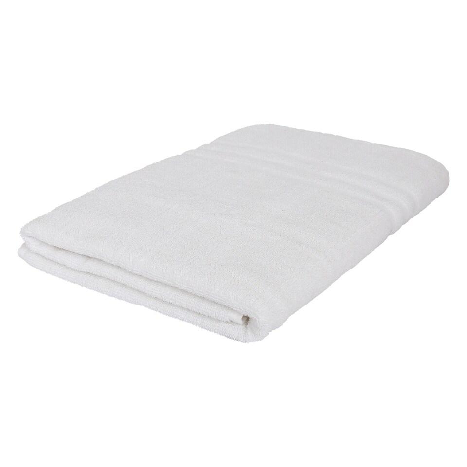 image 1 of Nicola Spring Cotton Bath Sheet - 160cm x 90cm - White
