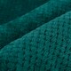 image 4 of OHS Luxury Waffle Honeycomb Mink Warm Blanket, 200x240cm - Teal Blue