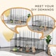 image 2 of PawHut DIY Pet Playpen Cage 22 Piece w/Door Bunny Chinchilla Hedgehog Guinea Pig