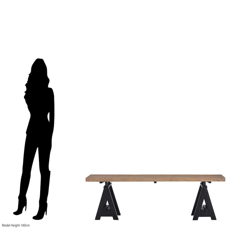 image 1 of Interiors By Premier Sturdy Unique Design Bench, Wooden Constructed Dining Bench For Dining Table, Versatile Design Modern Bench Cream