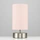 image 2 of ValueLights Francis Touch Table Lamp Pink Shade & Bulb