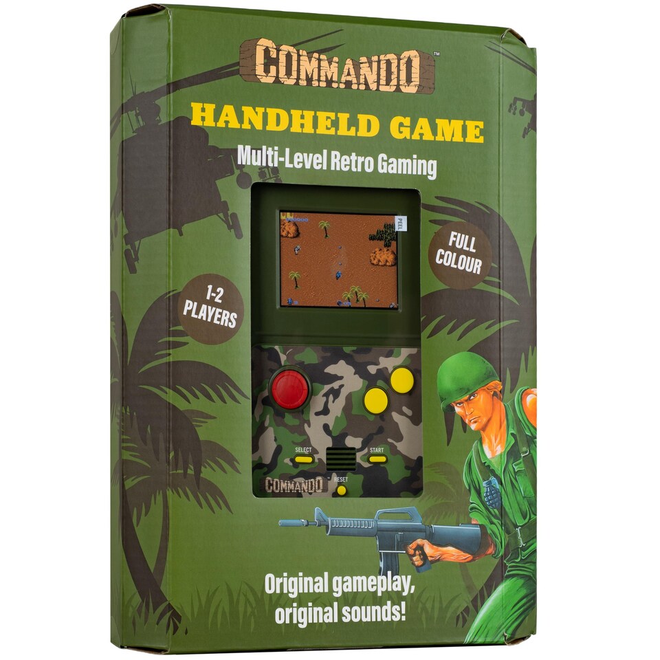 image 1 of Commando Colour Handheld Game with 2.5" Screen & Classic Gameplay