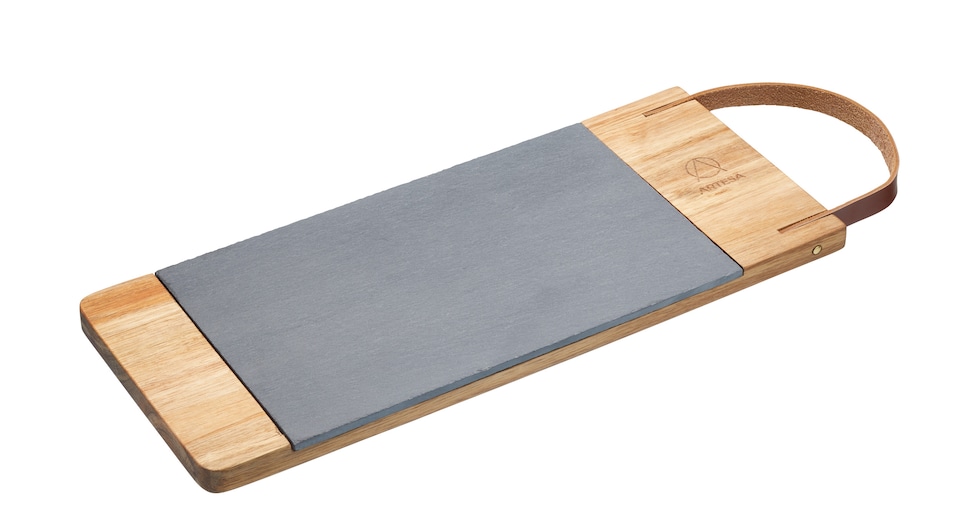 image 1 of Artesà Acacia Wood & Slate Serving Board