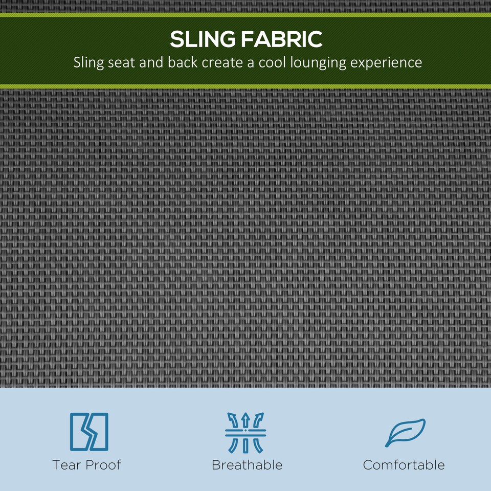 image 1 of Outsunny 3 Seater Swing Chair, Garden Swing Bench with Adjustable Tilting Canopy, Breathable Mesh Seat and Heavy Duty Metal Frame for Patio, Garden | Grey