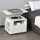 image 1 of HOMCOM Functional Swivel Bedside Table End Table Side Table for Living Room Nightstand for Bedroom