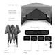 image 5 of Vonhaus Pop Up Gazebo with Sides 3m x 3m Grey