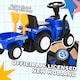 image 3 of HOMCOM Ride On Tractor Toddler Walker Foot To Floor Slider with Horn Storage Steering Wheel for 1-3 Years Old Blue
