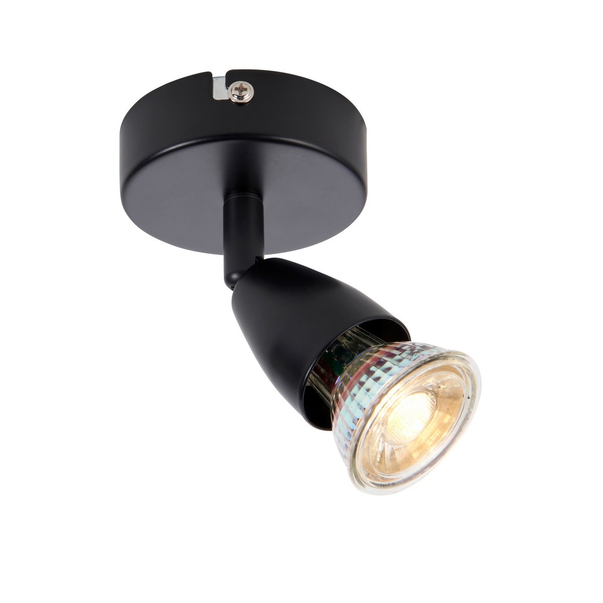 Netlighting Amalfi Single Spotlight Matt Black Paint