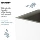 image 7 of Square Box White Light Concrete Garden Planter H25 L25 W25 cm, 16 ltrs Cap.