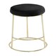 image 2 of Interiors by Premier Manhattan Black Velvet Bar Stool