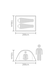 image 2 of Mountain Warehouse 2 Man Tent Black Interior Water Resistant 2 Person Camping | Grey | One Size