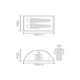 image 2 of Mountain Warehouse 2 Man Tent Black Interior Water Resistant 2 Person Camping Grey | One Size