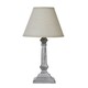 image 1 of Hill Interiors Capsa Column Table Lamp (UK Plug) - Grey - 26cm x 10cm x 10cm