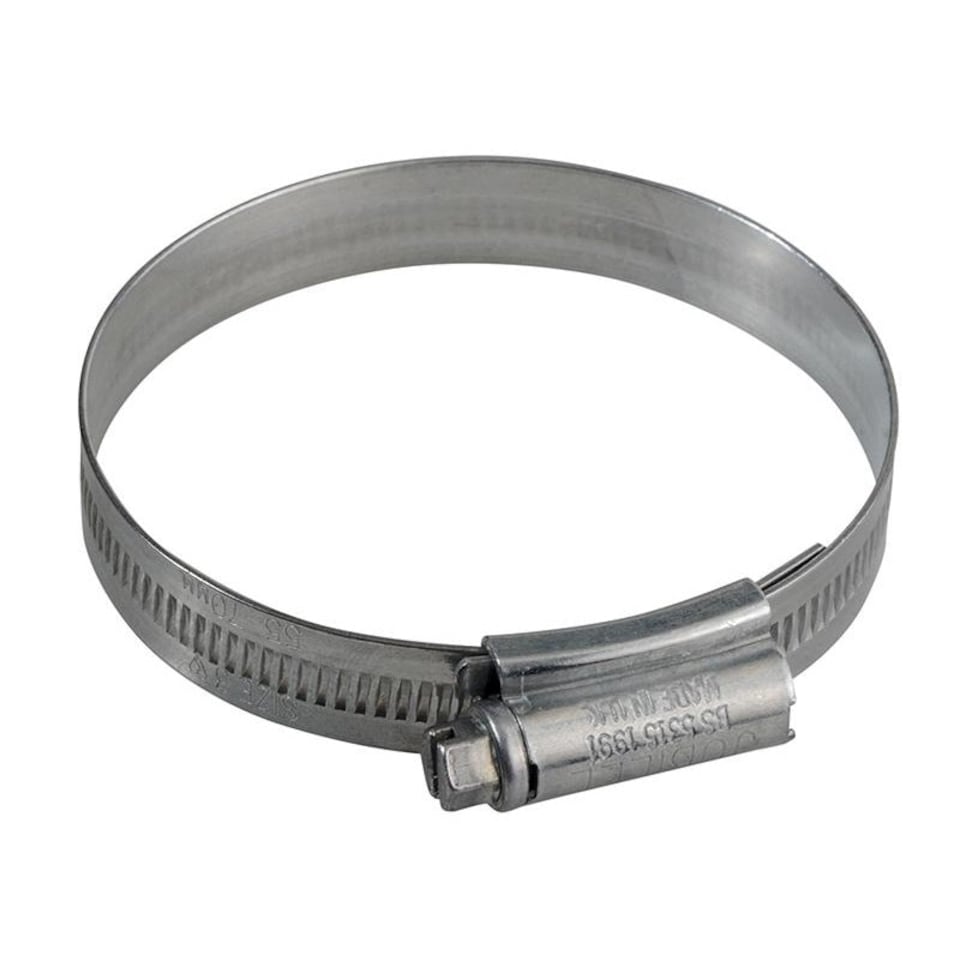 Jubilee Zinc Plated Hose Clip - Zinc Plated - 3  55mm - 70mm 2.1/8 - 2.3/4in