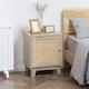image 10 of HOMCOM Nightstand, Rattan Bedside Table, Sofa Side Table