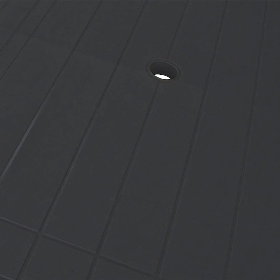 image 1 of Large Summer Weather Proof Plastic Rectangle Table Garden Patio Dining Furniture | Black | Anthracite