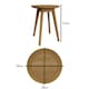 image 2 of Newark Ash Round Wine Table Brown