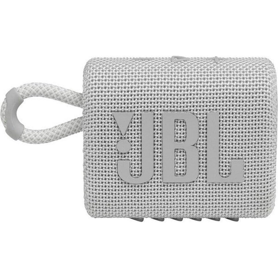 image 1 of JBL Go3 White Waterproof/Dustproof Wireless Bluetooth Speaker