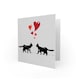 image 2 of Two Cats Love Partner Anniversary Valentines Day Card