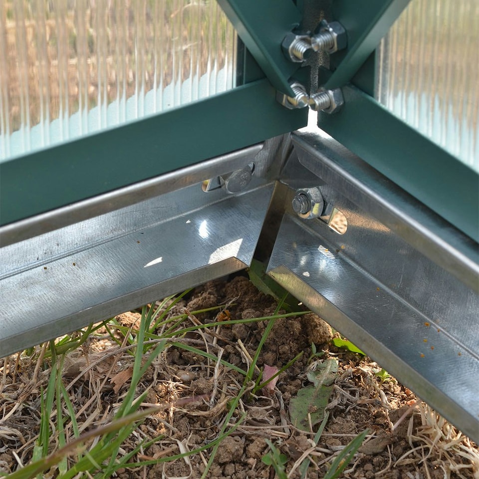 image 1 of Living and Home Aluminium Greenhouse with 1 Window - Green 2.5*1.9*1.8M