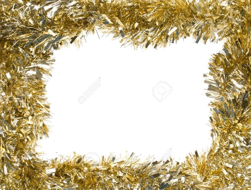 image 1 of 16Pcs Gold Tinsel Tree Decoration 1.8m