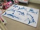 image 4 of Graphical set of blue sharks isolated on white background (Rug)